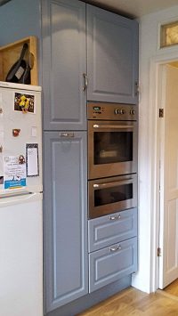 Blue kitchen doors for IKEA Faktum cabinets