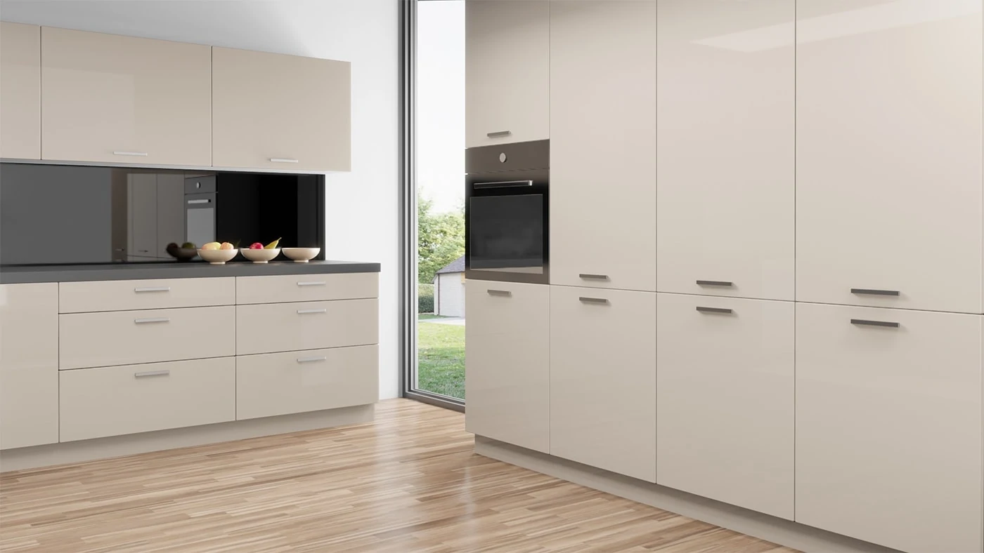 W08 Cream High Gloss HG8810 IKEA Faktum Kitchen Cabinet Replacement Doors